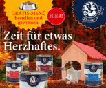 Gratis Hundefutter Menü bestellen