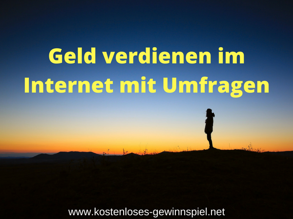 Geld verdienen mit Umfragen